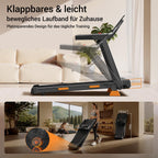 Laufband klappbar mit Steigung SF20 12 kmh 3 PS Motor 15 Prozent Neigung 136 kg Tragkraft LED Anzeige