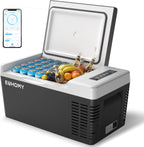 Kompressor Kühlbox 18L mit App Steuerung Auto Kühlschrank tragbar 12V 24V DC 100-240V AC Camping Reisen Outdoor