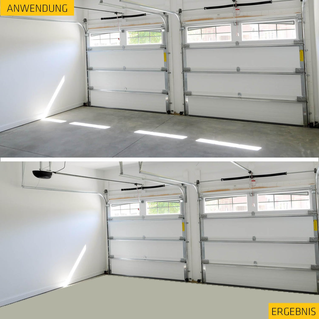 Epoxidharz Bodenbeschichtung Garage RAL7032 Kieselgrau 6 kg für Garagen Keller und Innenräume