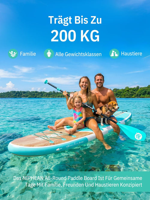 Aufblasbares Stand Up Paddle Board SUPNPFR320 320 cm 200 kg mit Kajaksitz Paddel Pumpe und Rucksack