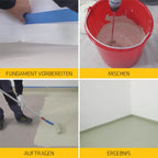 Epoxidharz Bodenbeschichtung Garage RAL7032 Kieselgrau 6 kg für Garagen Keller und Innenräume