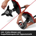 Akku-Sense GP-BC 36/430 Li BL 43 cm Schnittbreite 36 V Brushless Doppelfaden 3-Zahn-Messer ohne Akku