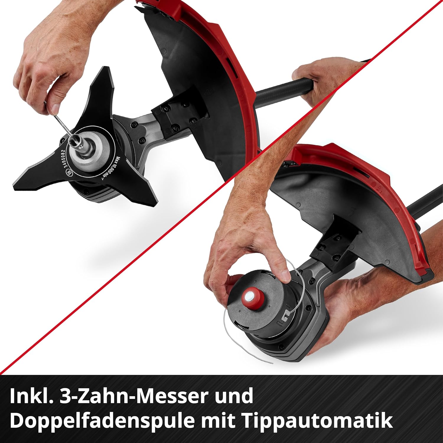 Akku-Sense GP-BC 36/430 Li BL 43 cm Schnittbreite 36 V Brushless Doppelfaden 3-Zahn-Messer ohne Akku