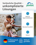 Teichfilterset mit Filterpumpe und Durchlauffilter MultiClear Set 8000 1500 l/h für Garten- und Teichpflege