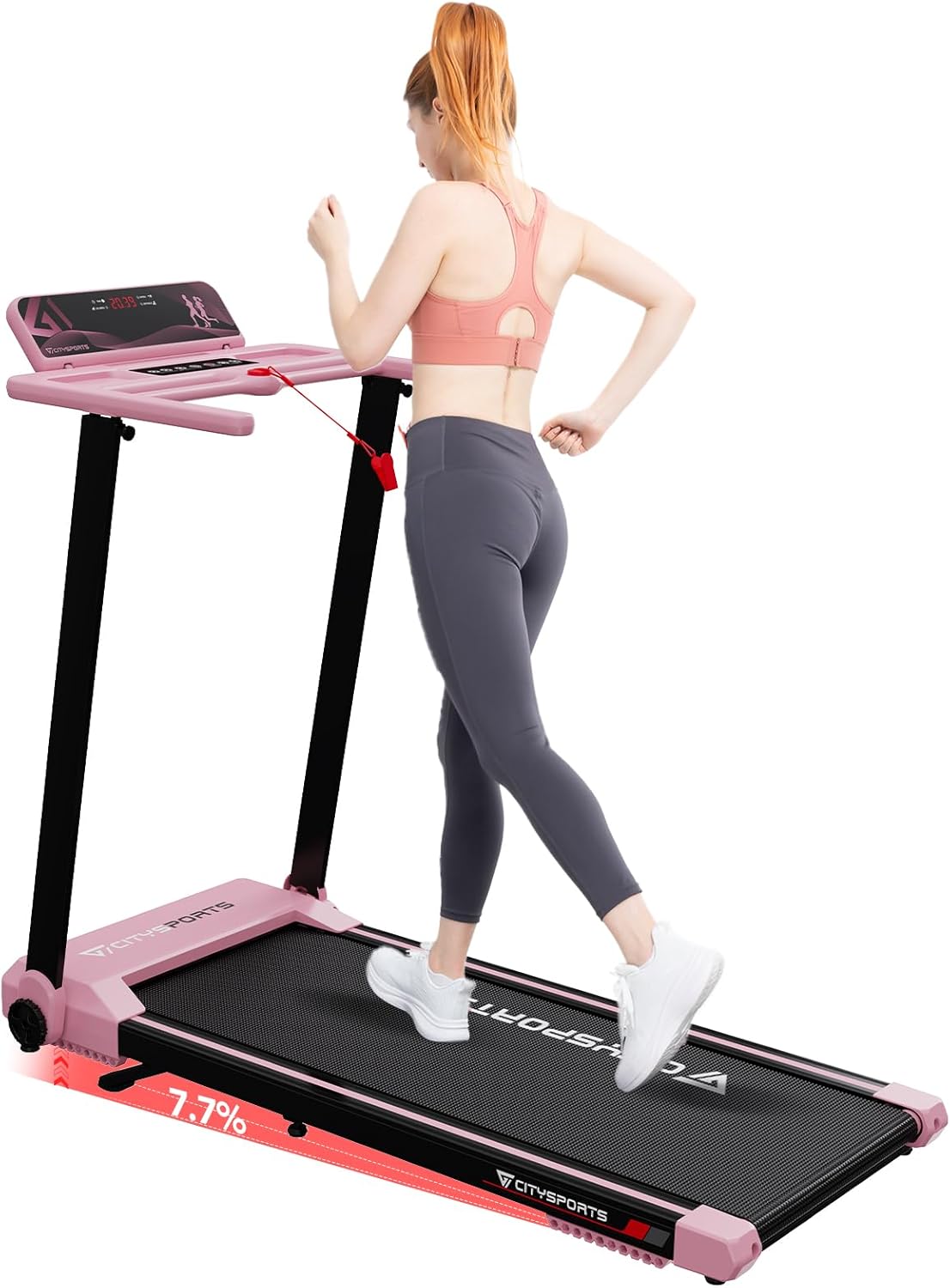Elektrisches Laufband klappbar CS-WP9 12 km/h 1400 W Walking Pad 110 kg LED Anzeige App Steuerung