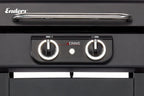 Elektrogrill eCRAVE 2 97116 2 Heizelemente 1300W 2-Zonen Grill Gussrost Grillwagen mit Stauraum Thermometer