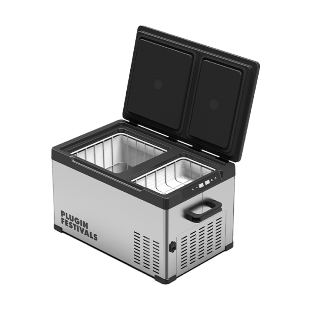 Kompressor Kühlbox 38L Dual Zone Kühl Gefrierbox 12V 230V Auto Camping Icecube Dual 40 bis -20°C