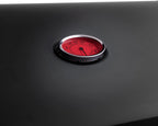 Gasgrill Grillwagen 4+1 Brenner RED 4 Hauptbrenner 1 Seitenkocher Edelstahl Grillfläche 61x42cm freistehend Schwarz