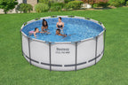 Aufstellpool Steel Pro MAX rund 366 x 122 cm 10250 Liter mit Filterpumpe Sicherheitsleiter und Abdeckplane Modell 56420