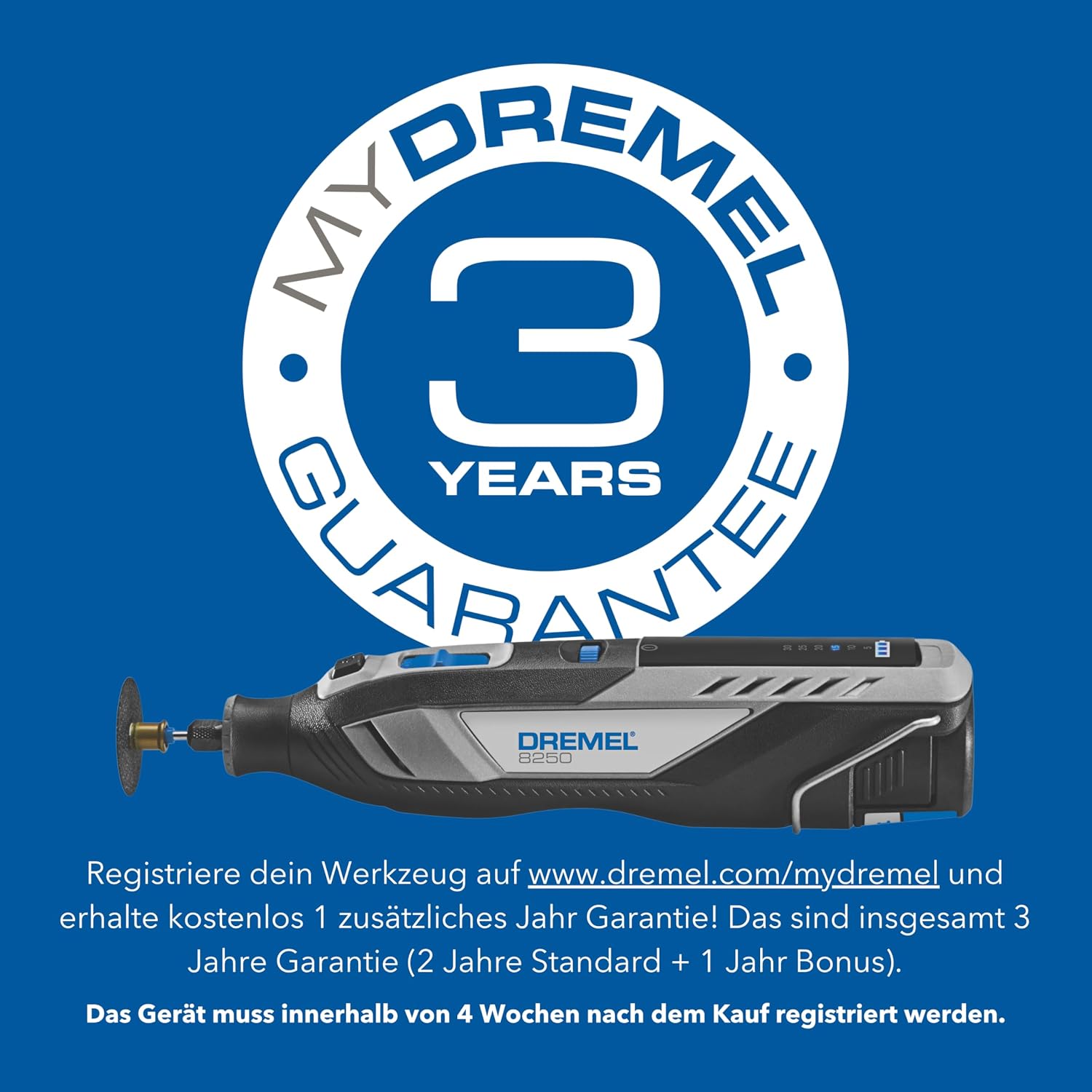 Akku Multifunktionswerkzeug 8250 12V Bürstenlos 5000-30000 U/min mit 65 Zubehörteilen 5 Aufsätzen 2 Akkus und Ladegerät