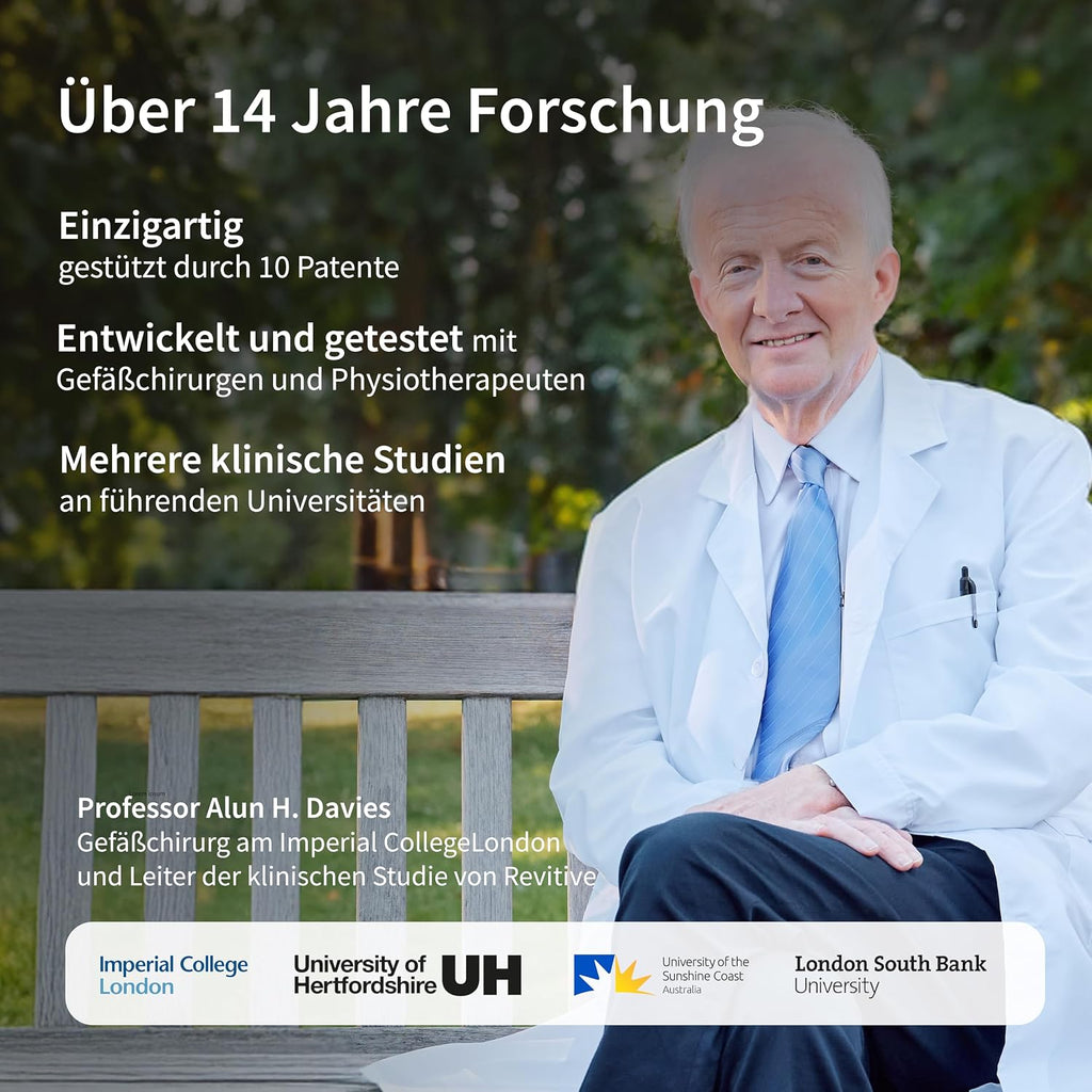 Knie- und Bein Durchblutungsstimulator Medic Plus batteriebetrieben mit NMES Funktion