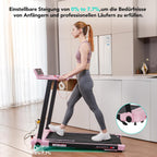 Elektrisches Laufband klappbar CS-WP9 12 km/h 1400 W Walking Pad 110 kg LED Anzeige App Steuerung