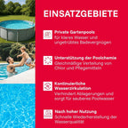 Poolpumpe mit Vorfilter SPP 600 FT 13000 l/h Fördermenge für Pools bis 40 m³ 600 W selbstansaugend mit Timer