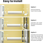 Mobiles Klimagerät 9000 BTU MPPH-09CRN7 3 in 1 Kühlung Entfeuchtung Ventilation 31 qm Raum 63 dB Abluftschlauch