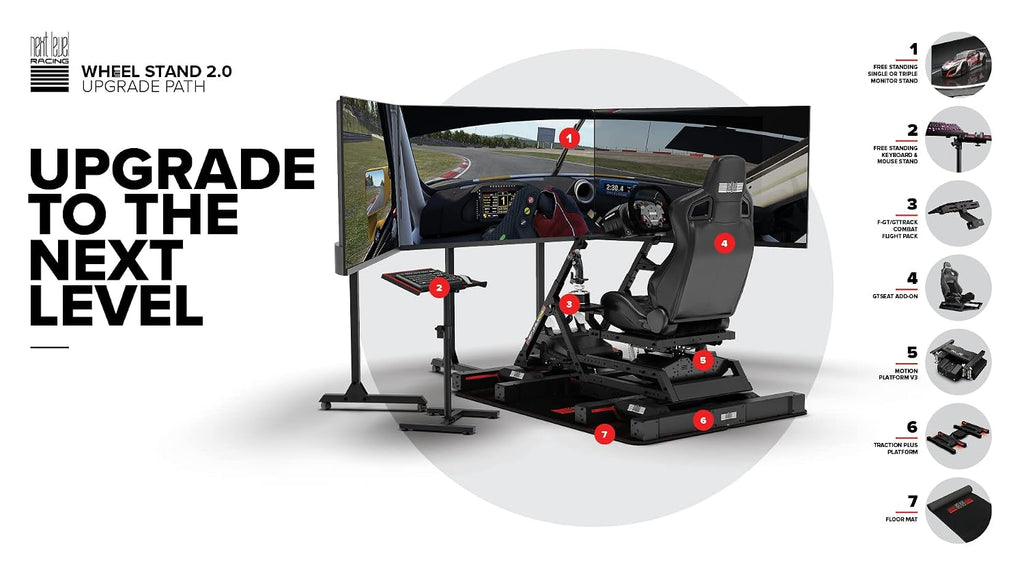 Rennlenkrad Ständer Wheel Stand 2.0 klappbar mit verstellbarer Halterung für Lenkrad und Pedale