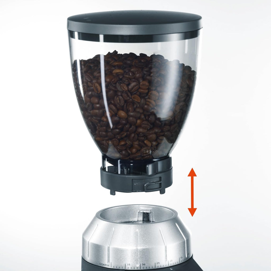 Elektrische Kaffeemühle CM800 mit Kegelmahlwerk 350 g Bohnenbehälter 40 Mahlgradeinstellungen und 128 W