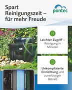 Teichfilterset mit Filterpumpe und Durchlauffilter MultiClear Set 8000 1500 l/h für Garten- und Teichpflege
