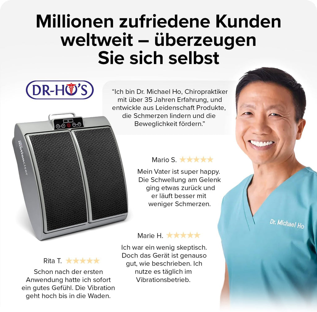 Elektrisches Fußmassagegerät mit Gehsimulation 10 Vibrationsstufen Infrarot-Wärme 30–50 °C inkl Trainingsbänder