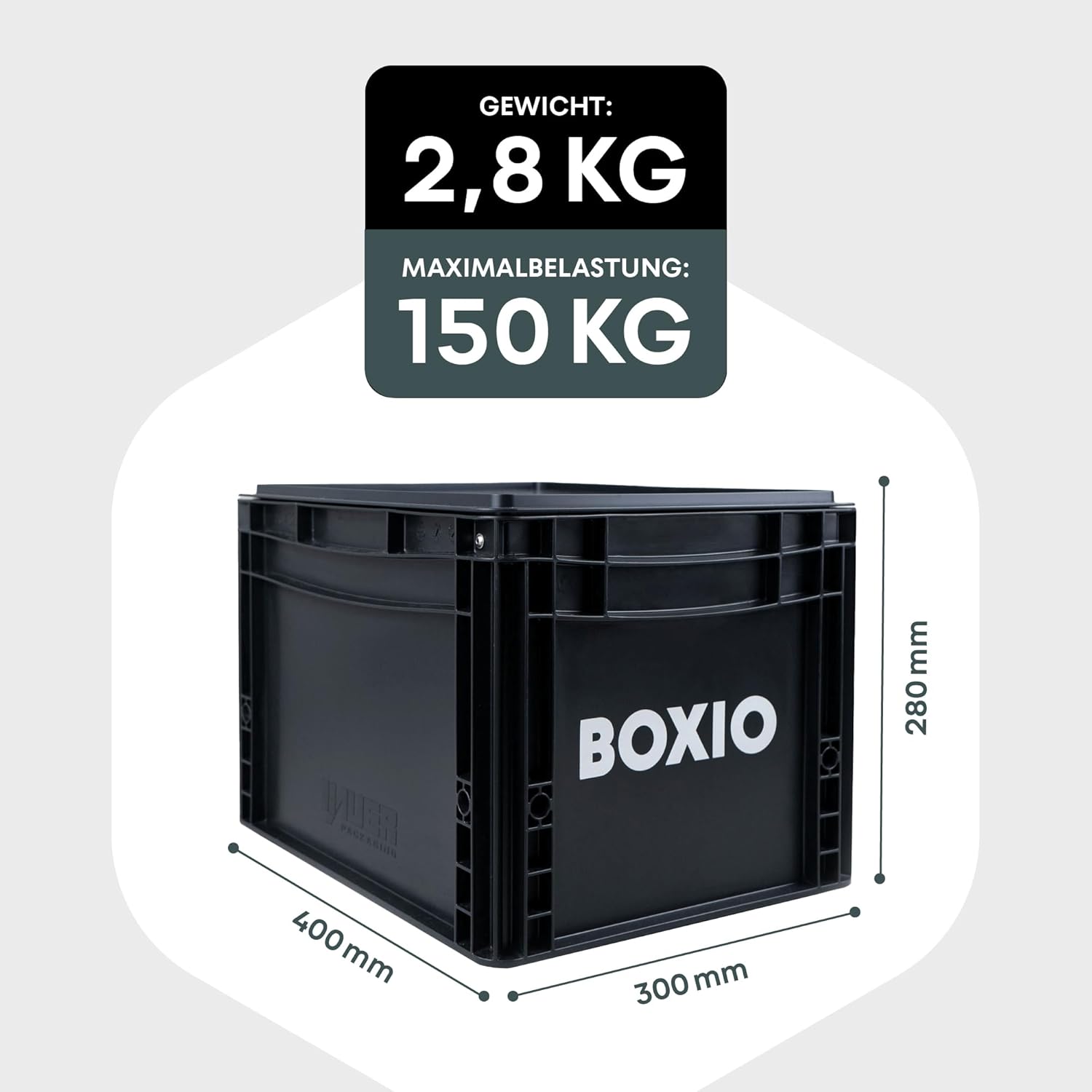 Kompakte Camping Trockentrenntoilette 40x30 Eurobox Basis ohne Chemie ohne Strom tragbar für Van Camping Outdoor