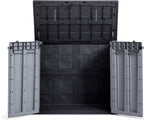 Mülltonnenbox Store It Out Pro 1200L 145.5x82x123cm wetterfest abschließbar Polypropylen für 2x 240L Mülltonnen