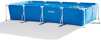 Aufstellpool rechteckig Stahlrahmen 450x220x84 cm 7127 L PVC Frame Pool Garten Rahmenpool Außen Poolset