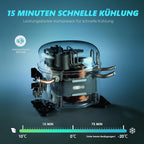 Kompressor Kühlbox 18L mit App Steuerung Auto Kühlschrank tragbar 12V 24V DC 100-240V AC Camping Reisen Outdoor