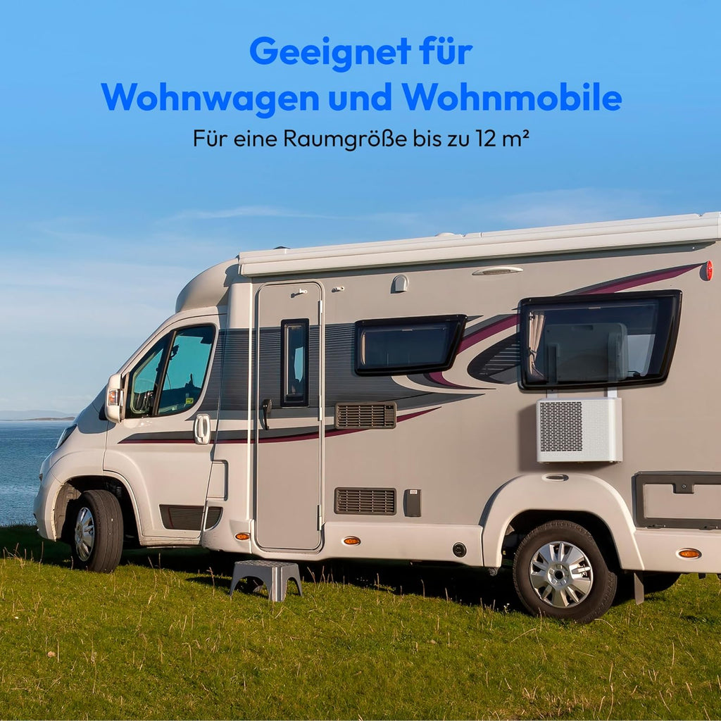 Split Klimaanlage tragbar P502 5000 BTU für Wohnmobil Wohnwagen Camper 12 m² Kühl Entfeucht Ventilation