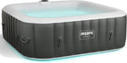 Spa Whirlpool Tenerife 185x185cm 910L 2400W mit 130 Massagedüsen LED-Beleuchtung und Abdeckung für 6 Personen