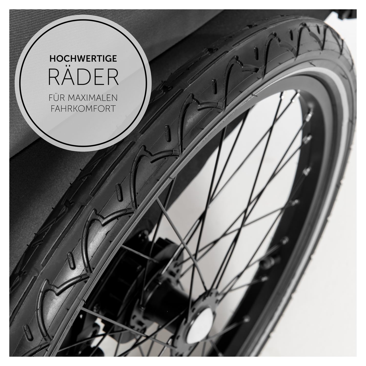 2in1 Fahrradanhänger Kinderwagen für 2 Kinder Dryk Duo bis 22 kg 120 cm faltbar für Zwillinge und Geschwister