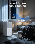 Klimaanlage mobil 13200 BTU A027C-14C 58 dB Timer Abluftschlauch 230V Fensterkit 42x36x88cm Entfeuchtung