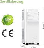Mobile Klimaanlage Breezy Cool Pro 2.6 9000 BTU 2,6 kW Kühlen Ventilieren Entfeuchten App 33㎡