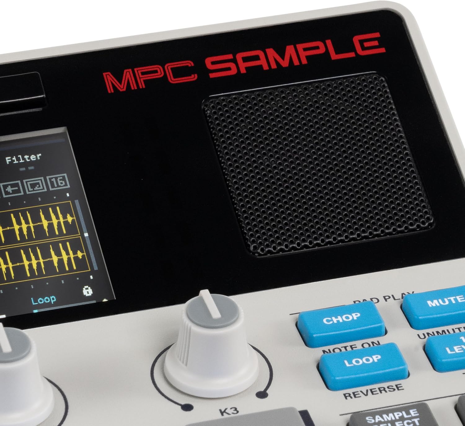 Standalone Sampler Sequenzer und Effektprozessor MPCSAMPLE mit Akku USB-C integriertem Lautsprecher und Mikrofon