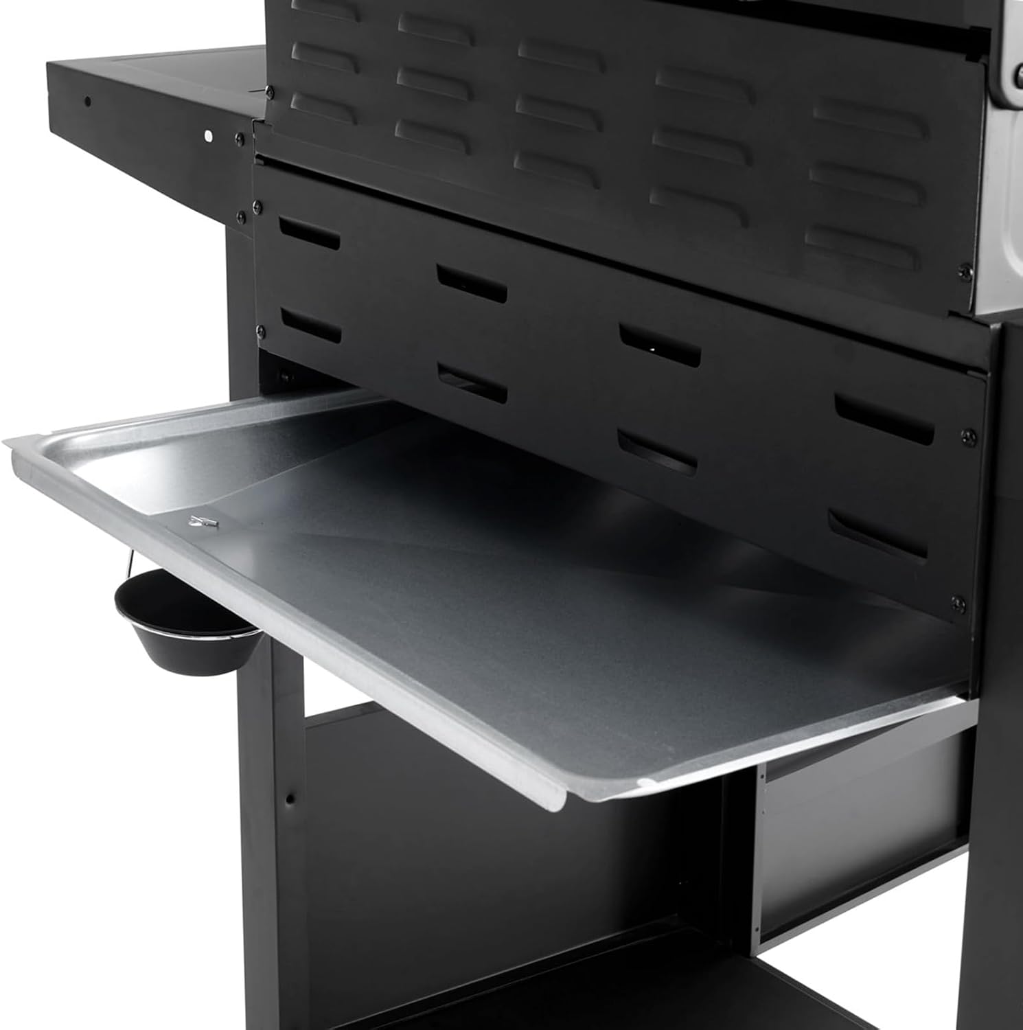 Gasgrill Grillwagen 4+1 Brenner RED 4 Hauptbrenner 1 Seitenkocher Edelstahl Grillfläche 61x42cm freistehend Schwarz