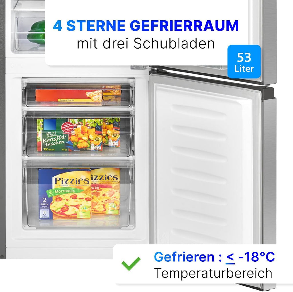 Kühl-Gefrierkombination 175L KG 320.2 143cm Energieklasse E leise 39dB Gefrierfach unten wechselbarer Türanschlag