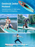 Aufblasbares Stand Up Paddle Board SUPNPFR320 320 cm 200 kg mit Kajaksitz Paddel Pumpe und Rucksack