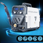 MIG MAG Schweißgerät 200A IGBT Inverter FLUX Lift TIG MMA synergischer Drahtvorschub 230V Metall