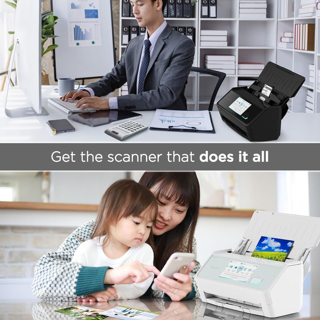 Dokumentenscanner iX2500 Duplex ADF 100 Blatt 45 Seiten pro Minute 600 DPI 5 Zoll Touchscreen WLAN USB