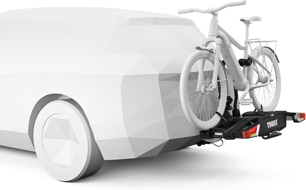 Faltbarer Fahrradträger EasyFold XT 933100 für 2 Fahrräder mit 60 kg Traglast aus Aluminium Schwarz