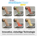 Elektrisches Fußmassagegerät mit Gehsimulation 10 Vibrationsstufen Infrarot-Wärme 30–50 °C inkl Trainingsbänder