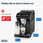 Kaffeevollautomat mit Milchsystem Eletta Explore ECAM452.57.G 40 Getränke Heiß und Kalt LatteCrema Touch Display