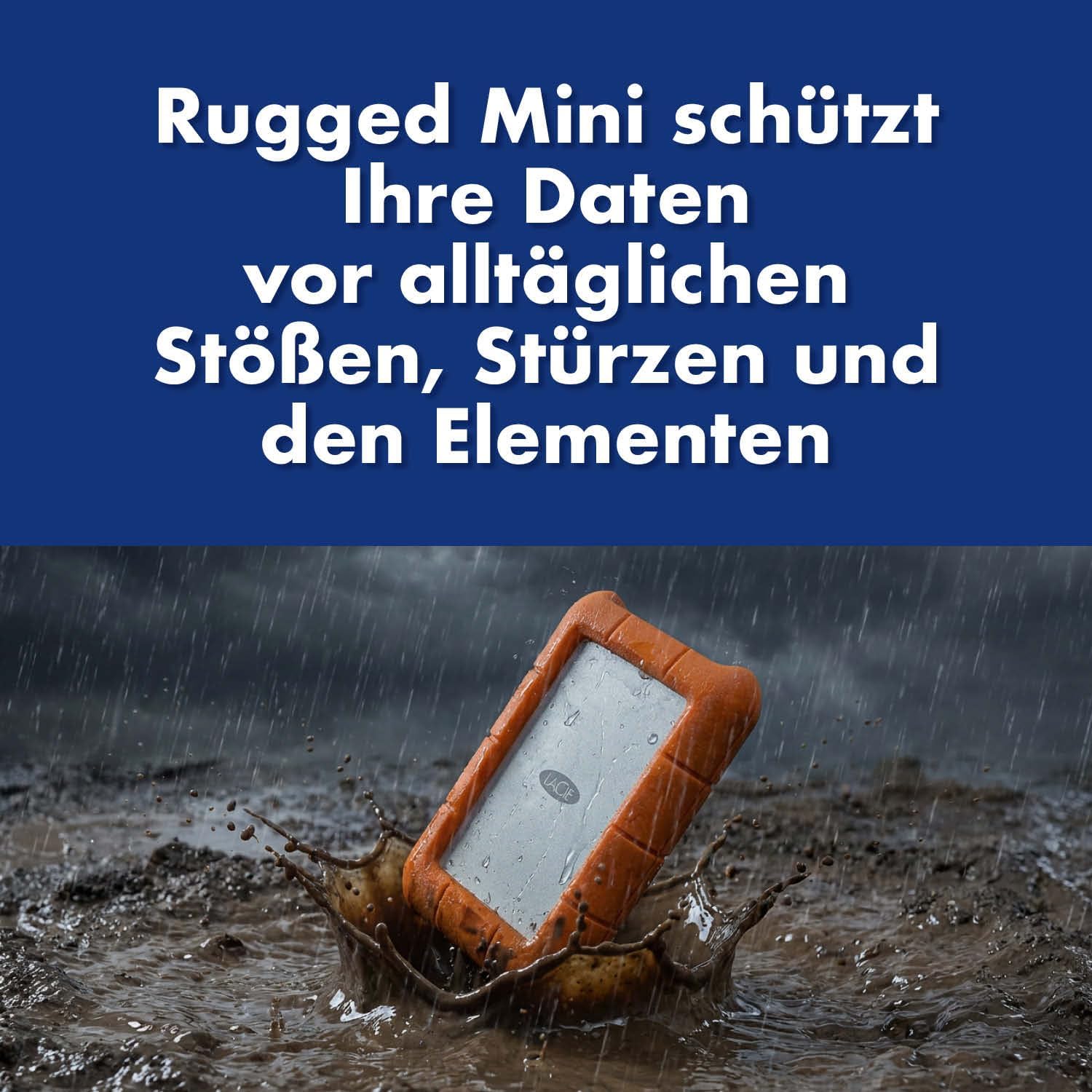 Externe Festplatte 5TB 2,5 Zoll USB 3.0 stoßfest Rugged Mini STJJ5000400 Orange PC Mac kompatibel