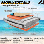 Aufblasbares Stand Up Paddle Board SUP001 320 x 81 x 15 cm bis 200 kg mit Kamerahalterung Paddel Pumpe Rucksack und 3 Finnen