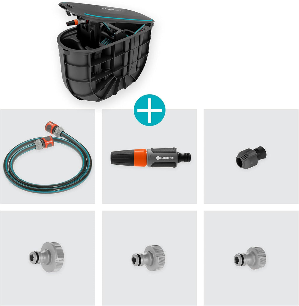 Schlauchbox RollUp M 20 m automatische Aufrollfunktion unterirdische Installation 18650-20 wetterfest 11 mm Schlauch