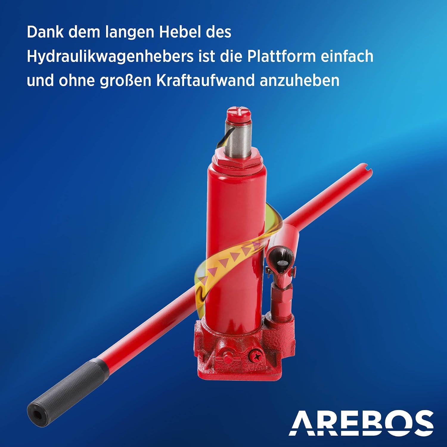 Hydraulische Auffahrrampe mit Wagenheber Hebeplattform 2 t Tragfähigkeit höhenverstellbar für PKW und Kleintransporter