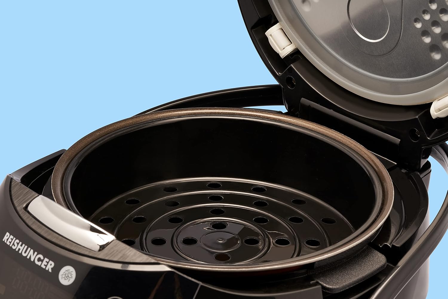 Digitaler Reiskocher und Dampfgarer Multikocher 1,5 L 12 Programme Warmhaltefunktion Timer Keramik Innentopf