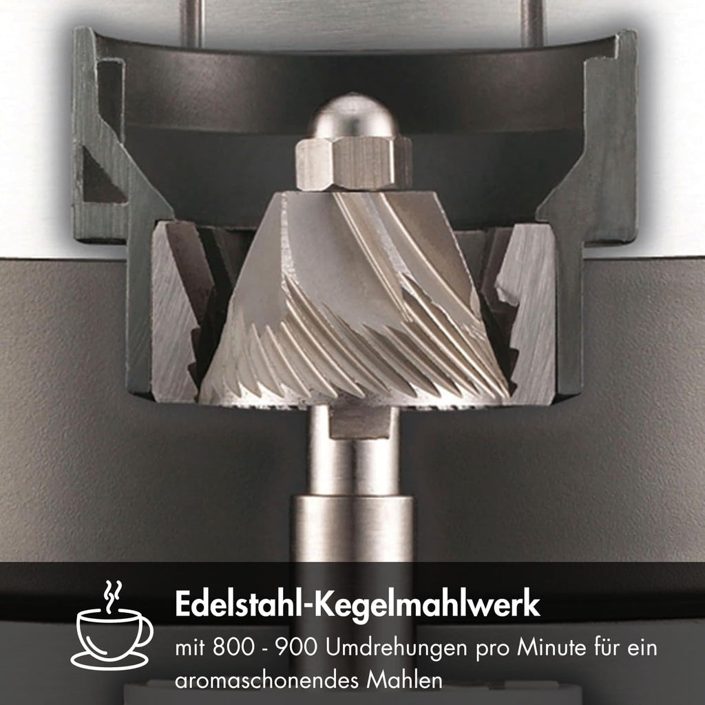Elektrische Kaffeemühle CM800 mit Kegelmahlwerk 350 g Bohnenbehälter 40 Mahlgradeinstellungen und 128 W