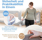 Rausfallschutz Bettgitter Set PS_1313 für Boxspringbett und Familienbett 180x200 cm 3 Bettgitter mit Zwischenraumschutz