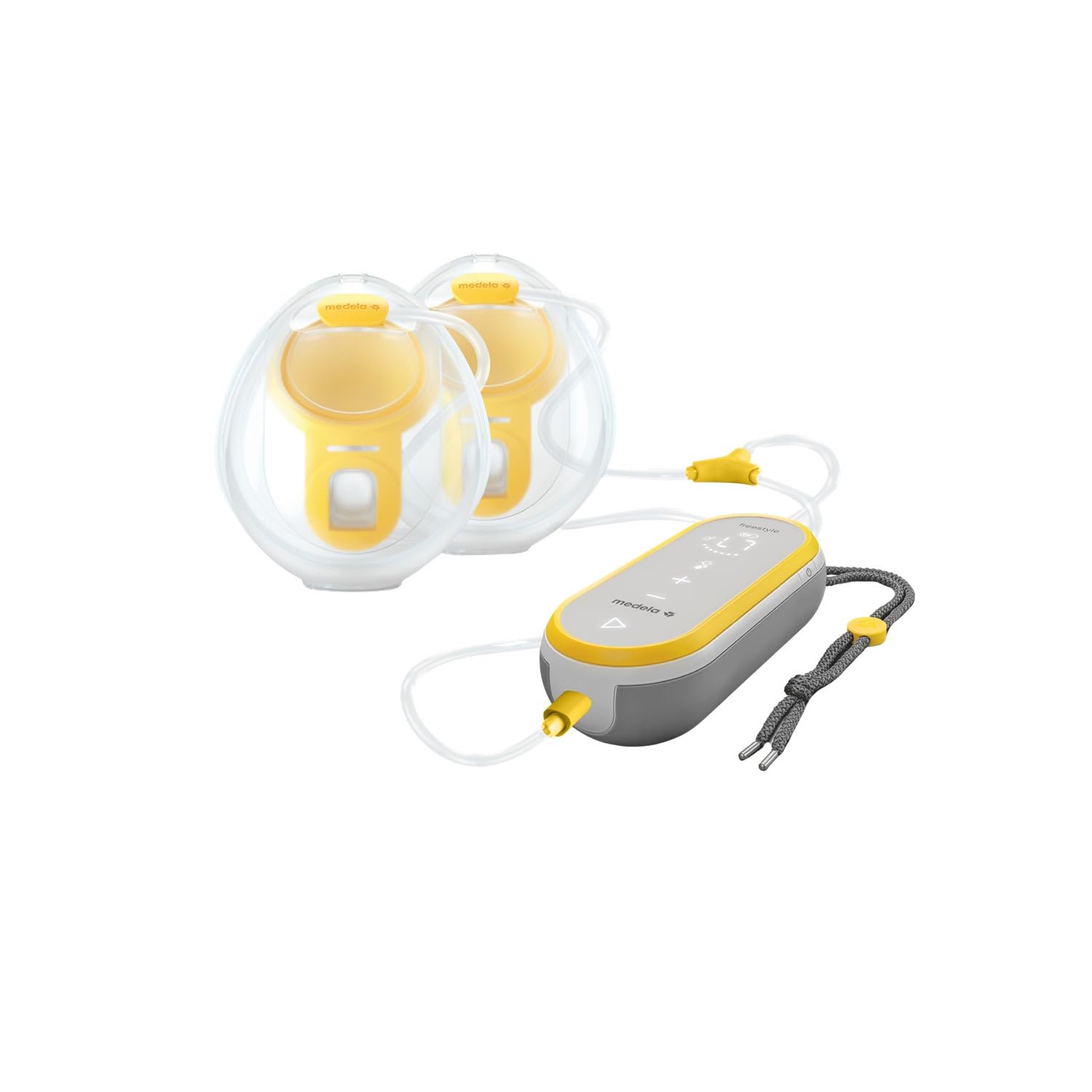 Elektrische Doppelmilchpumpe Freestyle Hands Free App Verbindung tragbar 24 dB Akku betrieben inkl Auffangschalen