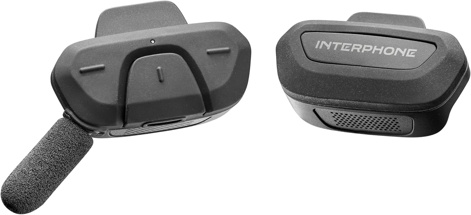 Fahrrad Bluetooth Gegensprechanlage INTERPHOAERIALTP für 2 Fahrer bis 300 m Kommunikation GPS Musik Anrufe wasserdicht Open Ear