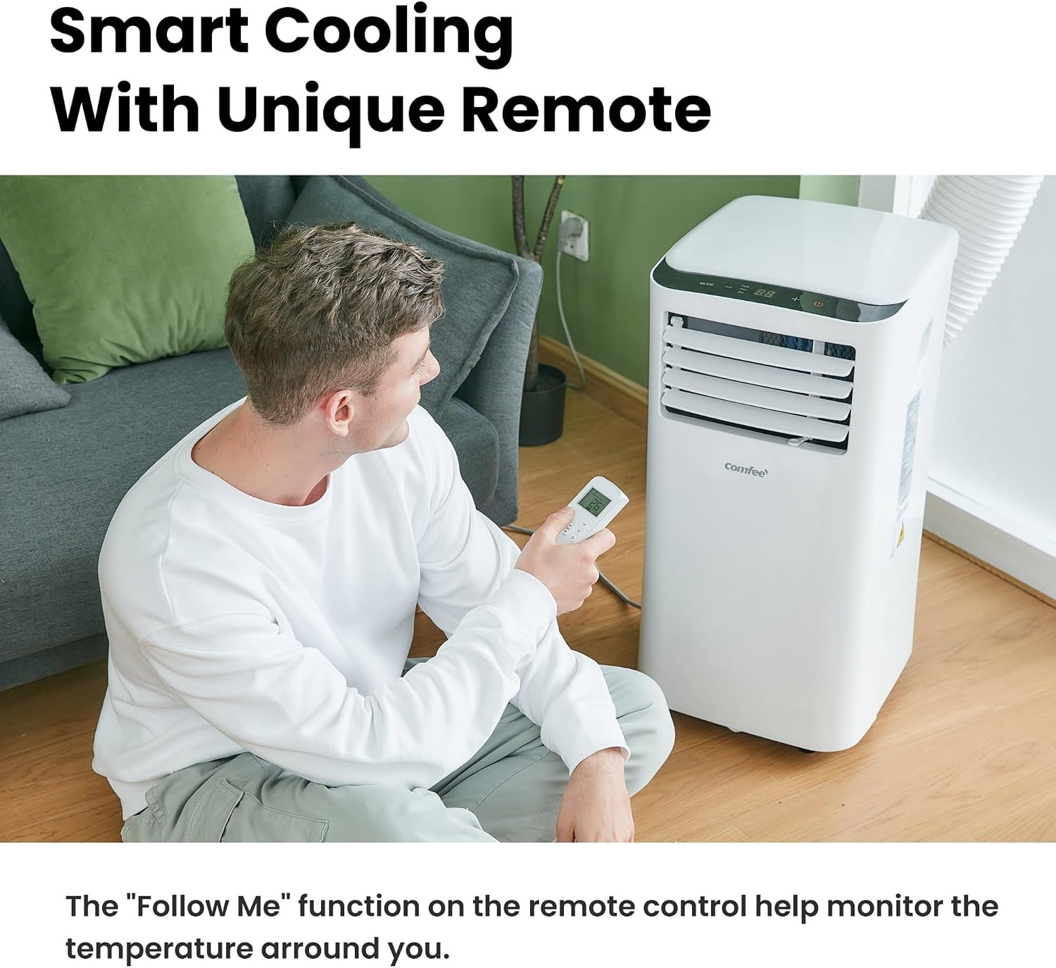 Mobiles Klimagerät 9000 BTU MPPH-09CRN7 3 in 1 Kühlung Entfeuchtung Ventilation 31 qm Raum 63 dB Abluftschlauch